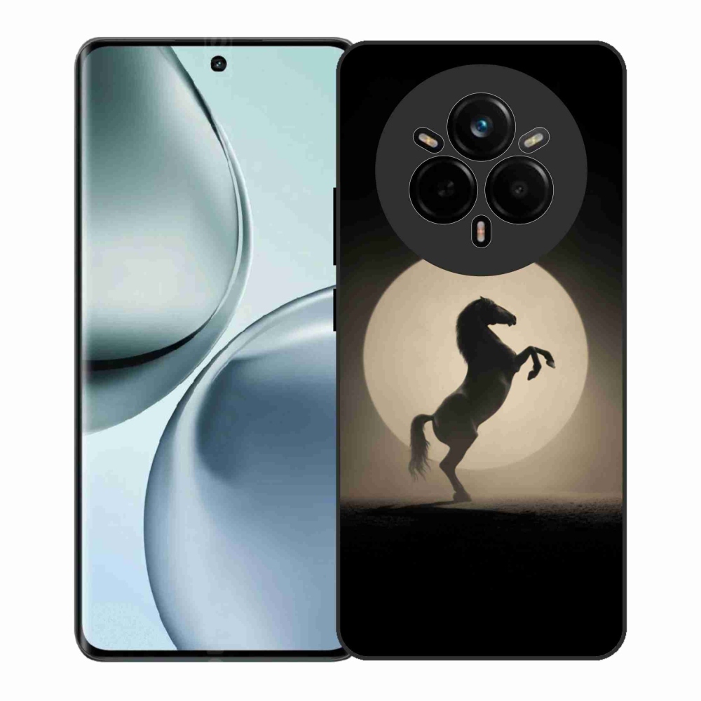 Gélový kryt mmCase na Realme 14 Pro+ 5G - kôň v siluete