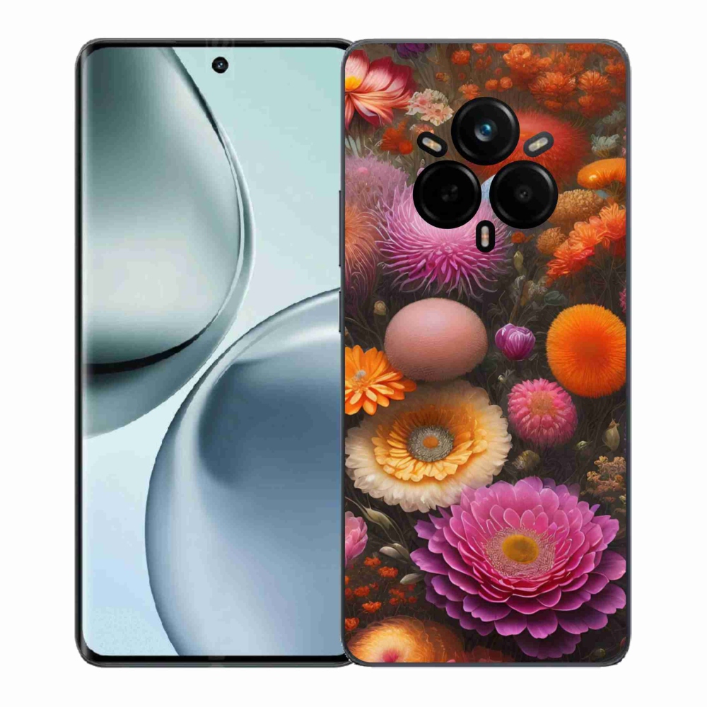 Gélový kryt mmCase na Realme 14 Pro 5G - kvetinová kompozícia