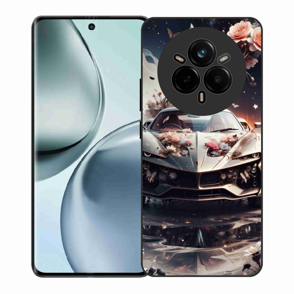 Gélový kryt mmCase na Realme 14 Pro+ 5G - kvetinový športový automobil