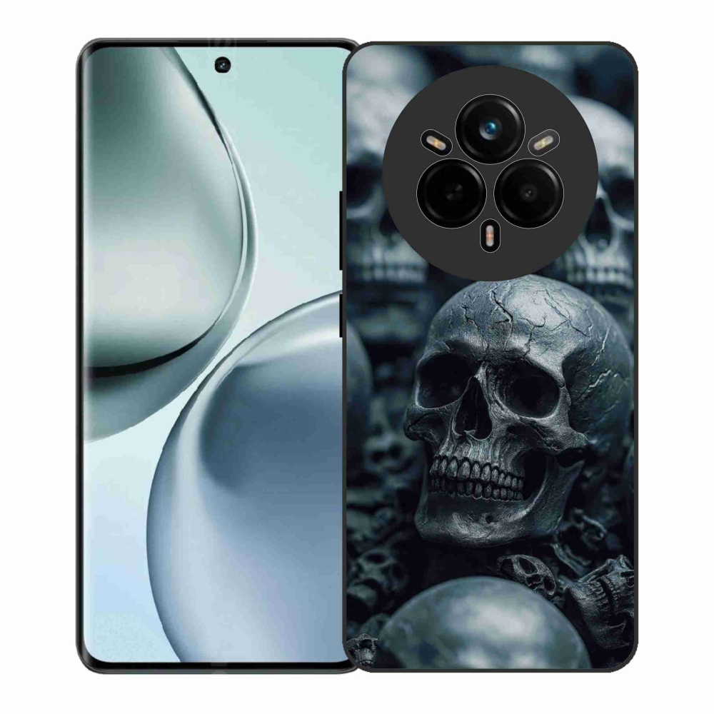 Gélový kryt mmCase na Realme 14 Pro+ 5G - lebka 2