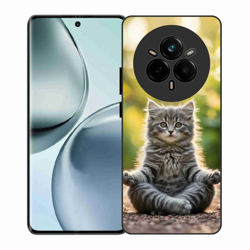 Gélový kryt mmCase na Realme 14 Pro 5G - meditujúce mačiatko