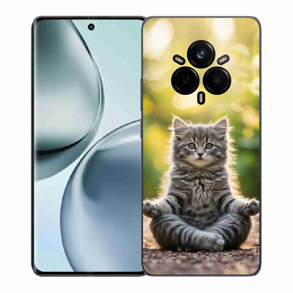 Gélový kryt mmCase na Realme 14 Pro 5G - meditujúce mačiatko
