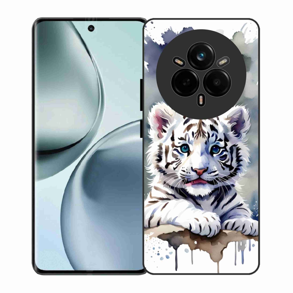 Gélový kryt mmCase na Realme 14 Pro 5G - mláďa bieleho tigra