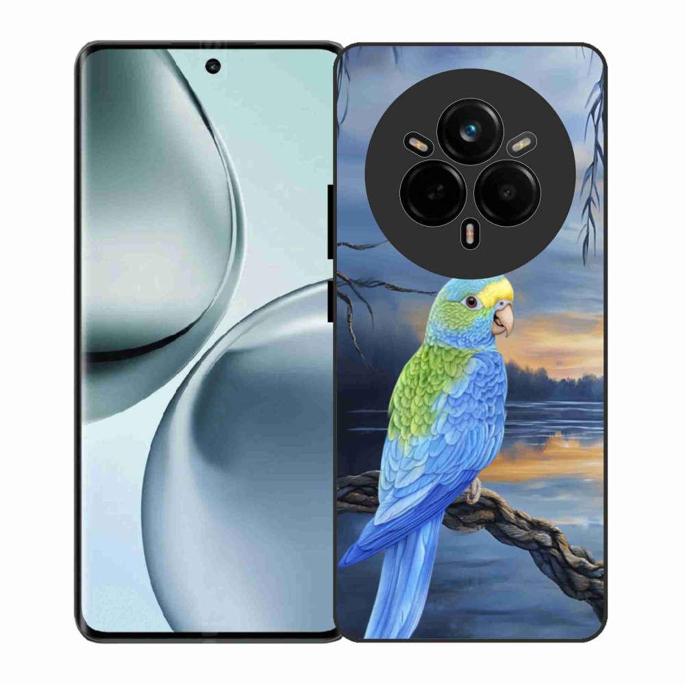 Gélový kryt mmCase na Realme 14 Pro 5G - modrý papagáj