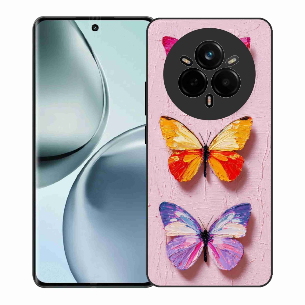 Gélový kryt mmCase na Realme 14 Pro+ 5G - motýlia trojica