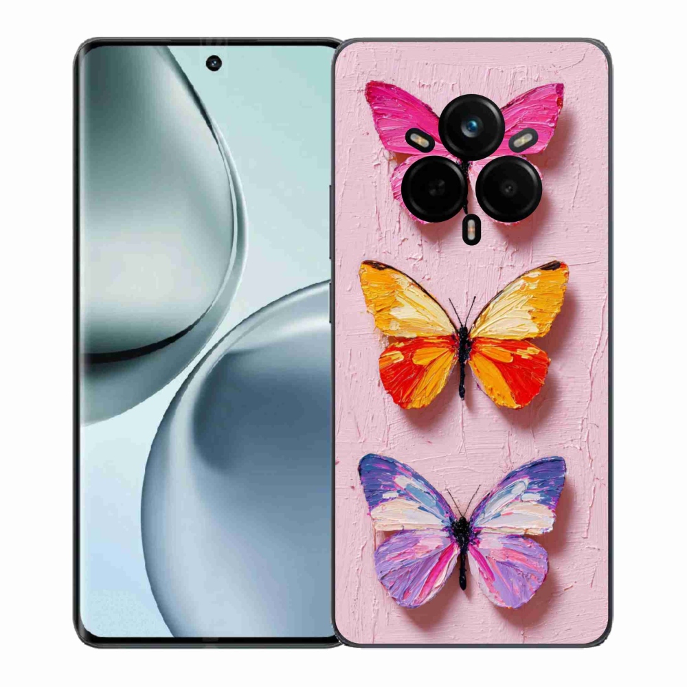 Gélový kryt mmCase na Realme 14 Pro 5G - motýlia trojica