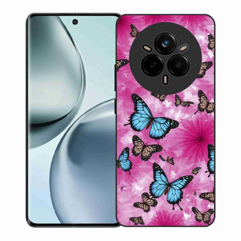 Gélový kryt mmCase na Realme 14 Pro+ 5G - motýlia záhrada
