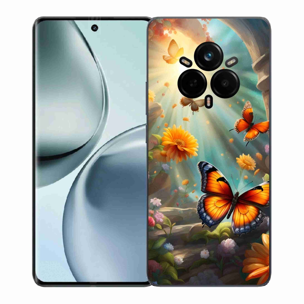 Gélový kryt mmCase na Realme 14 Pro+ 5G - motýlia záhrada 2