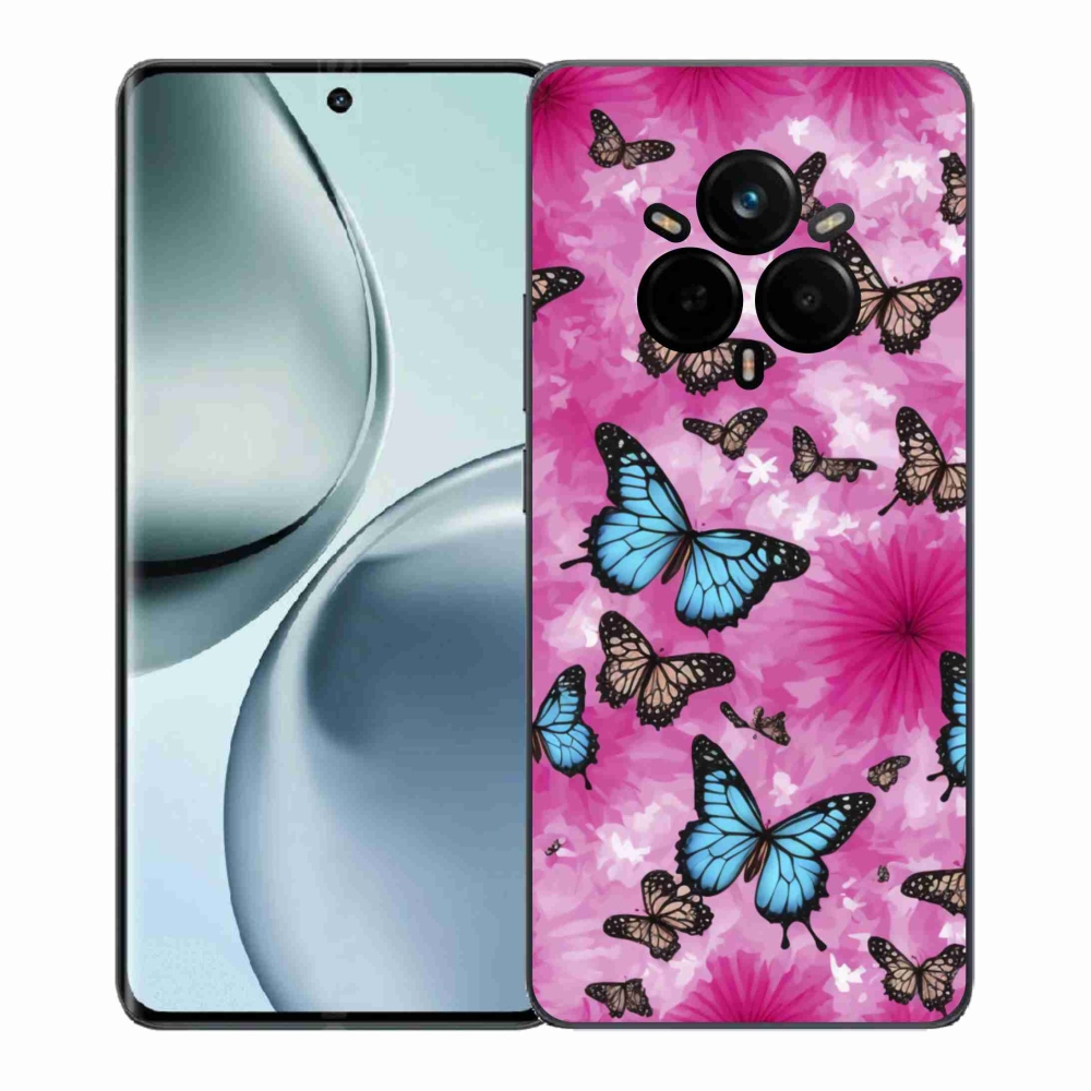 Gélový kryt mmCase na Realme 14 Pro+ 5G - motýlia záhrada