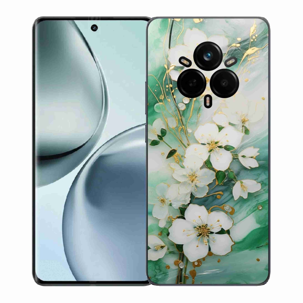 Gélový kryt mmCase na Realme 14 Pro+ 5G - nežné kvety