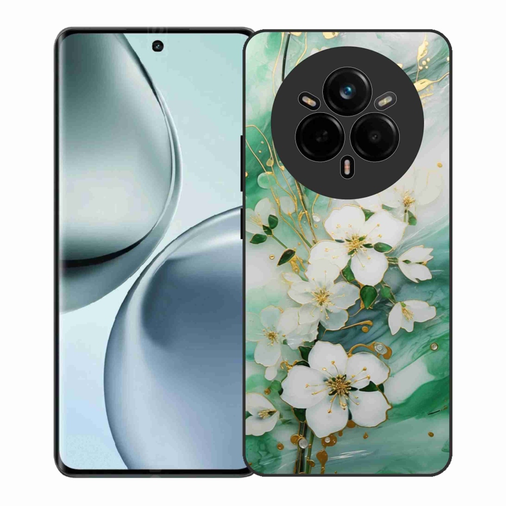 Gélový kryt mmCase na Realme 14 Pro+ 5G - nežné kvety