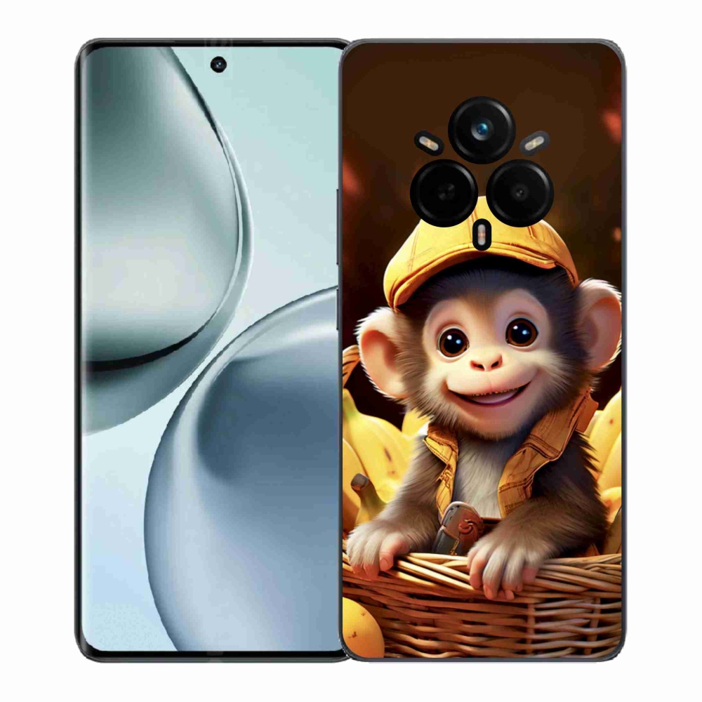 Gélový kryt mmCase na Realme 14 Pro 5G - opice v košíku