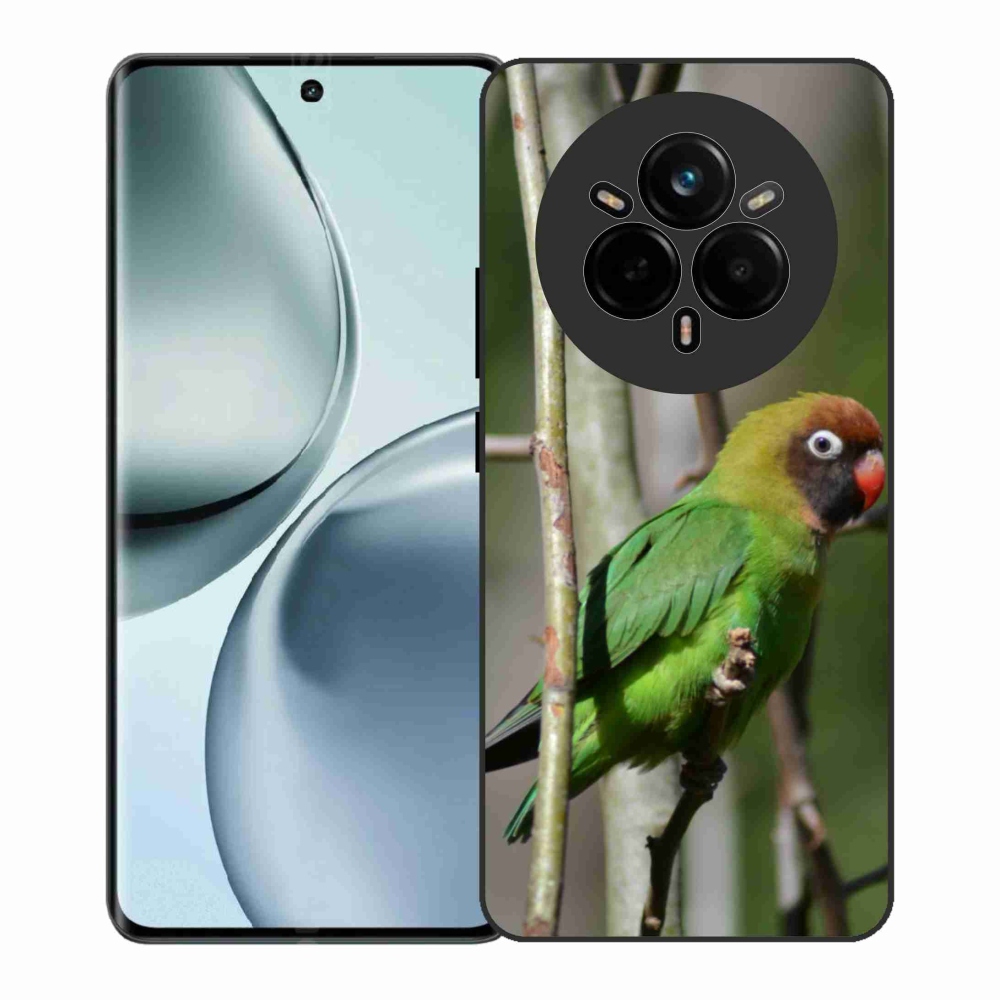 Gélový kryt mmCase na Realme 14 Pro+ 5G - papagáj agapornis