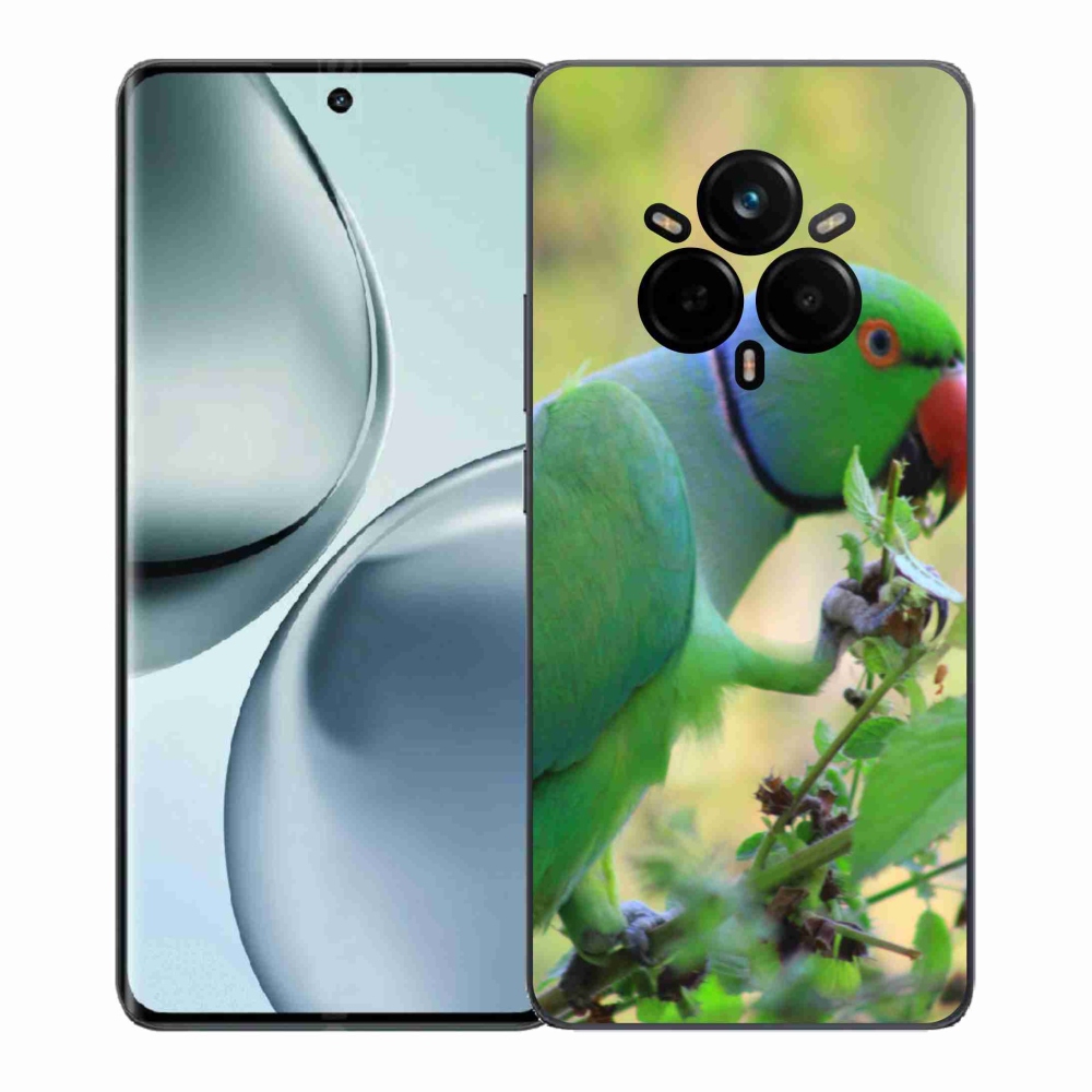 Gélový kryt mmCase na Realme 14 Pro+ 5G - papagáj Alexandr