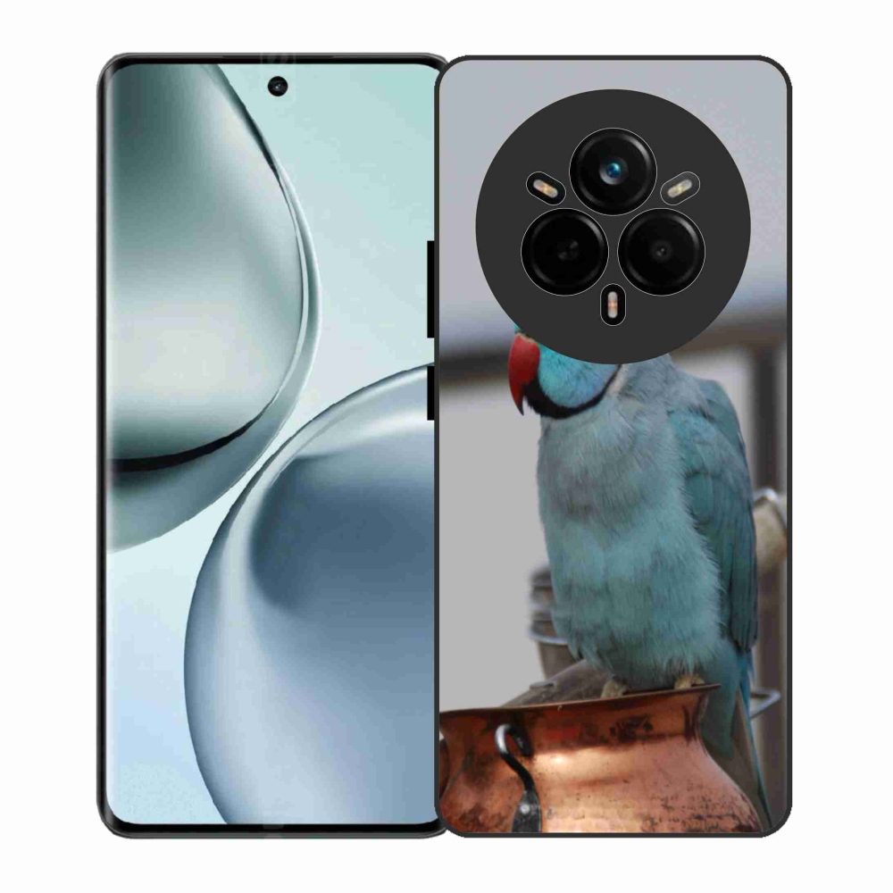 Gélový kryt mmCase na Realme 14 Pre 5G - papagáj alender modrý