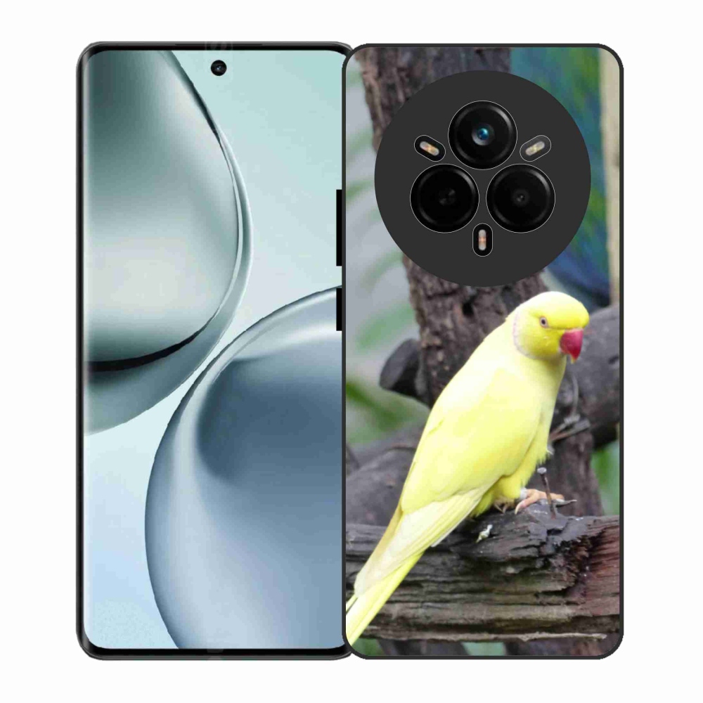 Gélový kryt mmCase na Realme 14 Pre 5G - papagáj alexander žltý