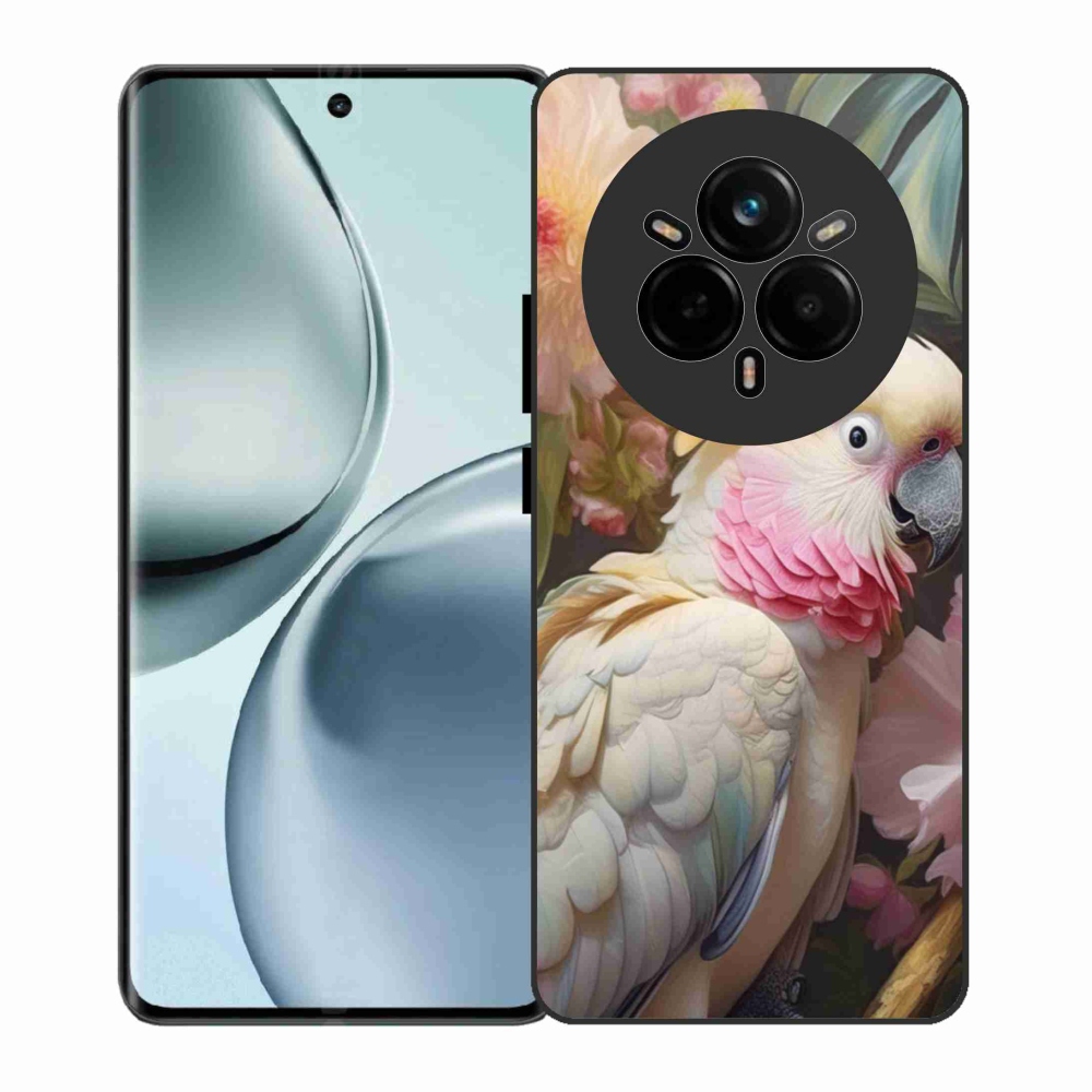 Gélový kryt mmCase na Realme 14 Pro 5G - papagáj kakadu ružový 2