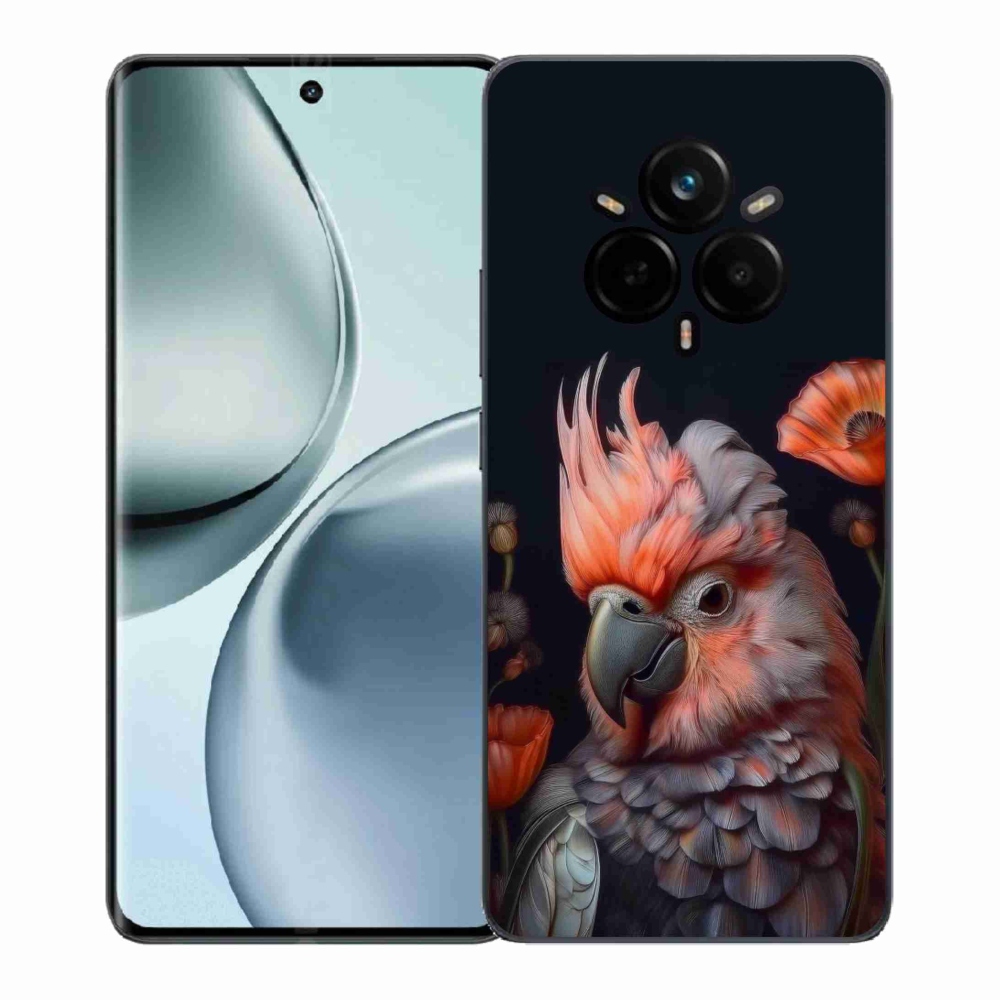 Gélový kryt mmCase na Realme 14 Pro+ 5G - papagáj kakadu vo farbách