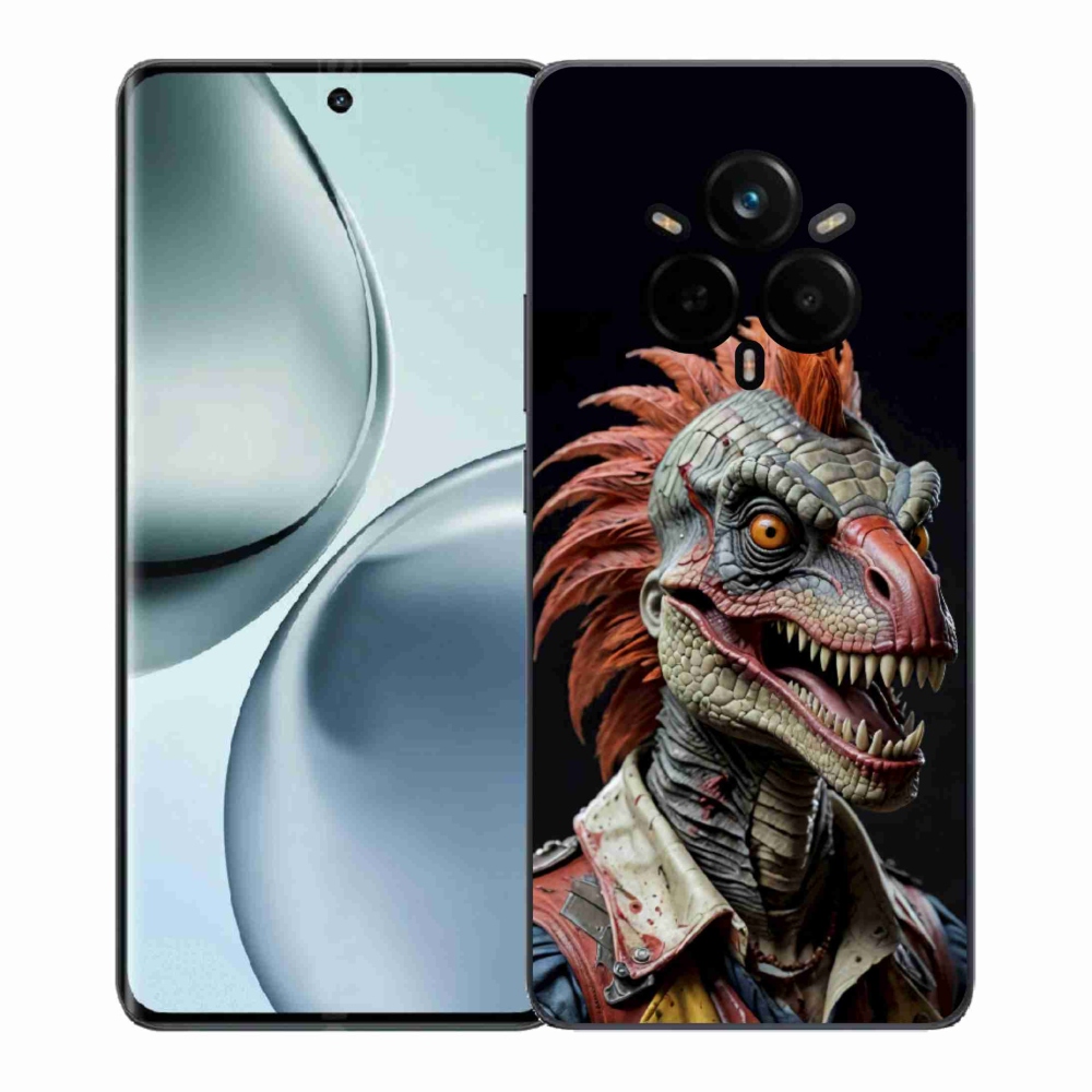 Gélový kryt mmCase na Realme 14 Pro 5G - punk dinosaurus