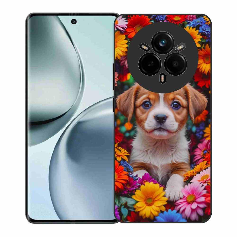 Gélový kryt mmCase na Realme 14 Pro+ 5G - roztomilé šteňa