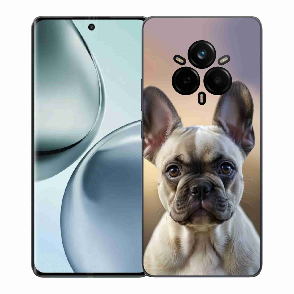 Gélový kryt mmCase na Realme 14 Pro 5G - roztomilý francúzsky buldoček