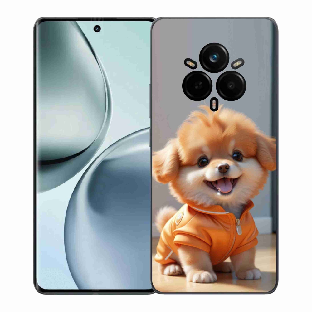 Gélový kryt mmCase na Realme 14 Pro 5G - roztomilý pomeranian v mikine