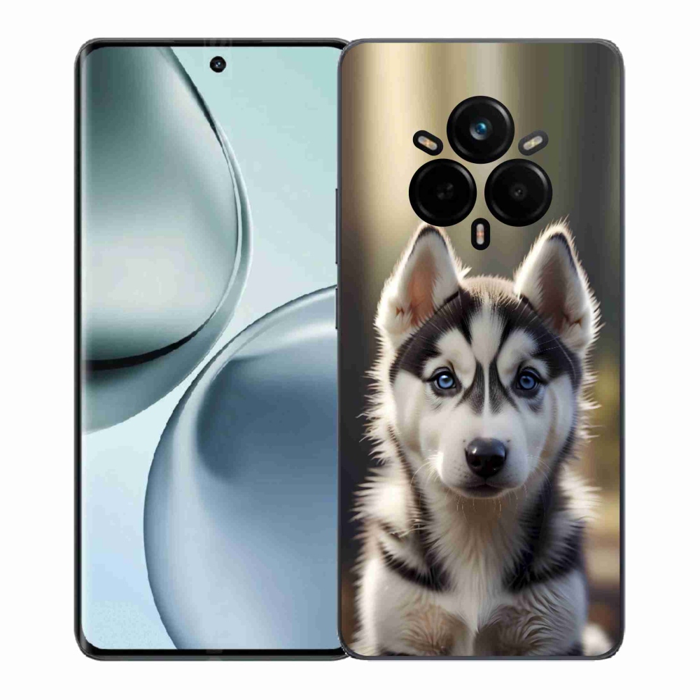 Gélový kryt mmCase na Realme 14 Pro 5G - roztomilý sibírsky husky
