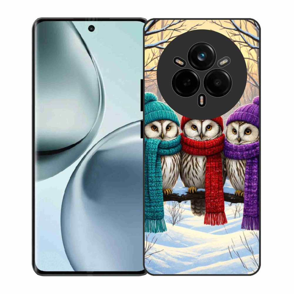 Gélový kryt mmCase na Realme 14 Pro 5G - soví priatelia