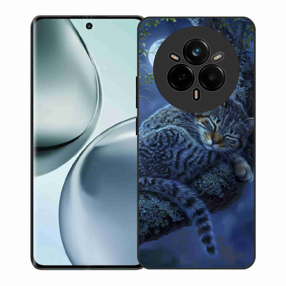 Gélový kryt mmCase na Realme 14 Pro+ 5G - spiaca mačka