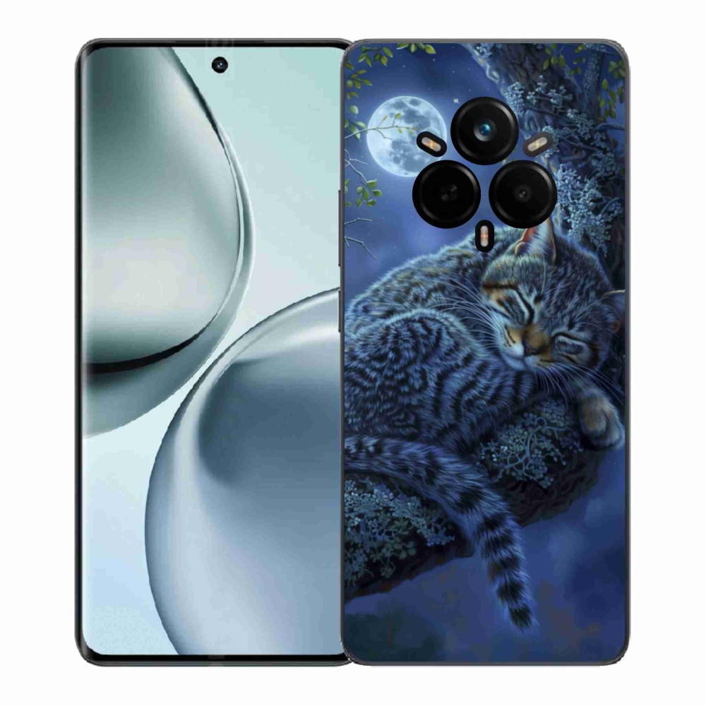 Gélový kryt mmCase na Realme 14 Pro+ 5G - spiaca mačka