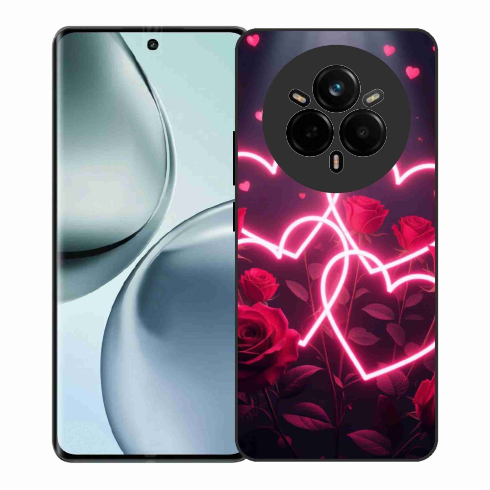 Gélový kryt mmCase na Realme 14 Pro+ 5G - srdce lásky