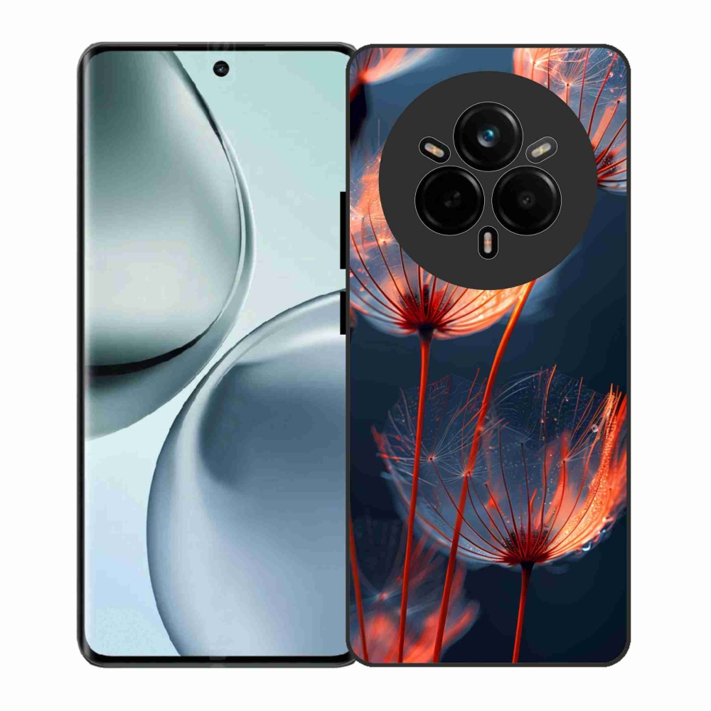 Gélový kryt mmCase na Realme 14 Pro 5G - svetielkujúce páperie