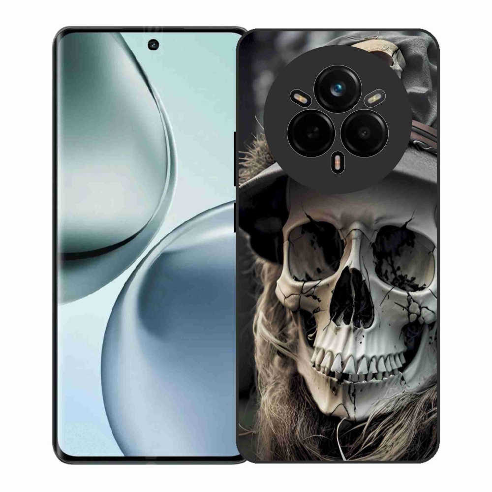 Gélový kryt mmCase na Realme 14 Pro+ 5G - temná lebka