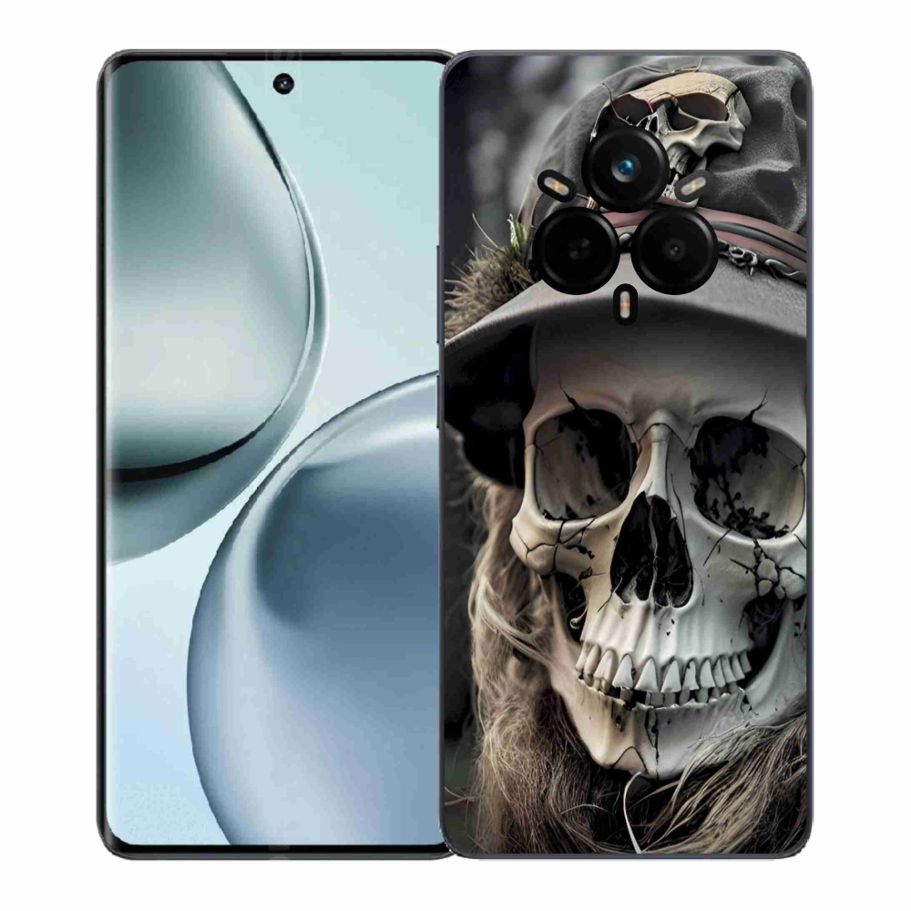 Gélový kryt mmCase na Realme 14 Pro 5G - temná lebka