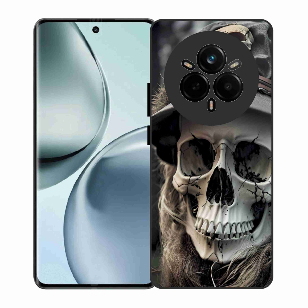 Gélový kryt mmCase na Realme 14 Pro 5G - temná lebka