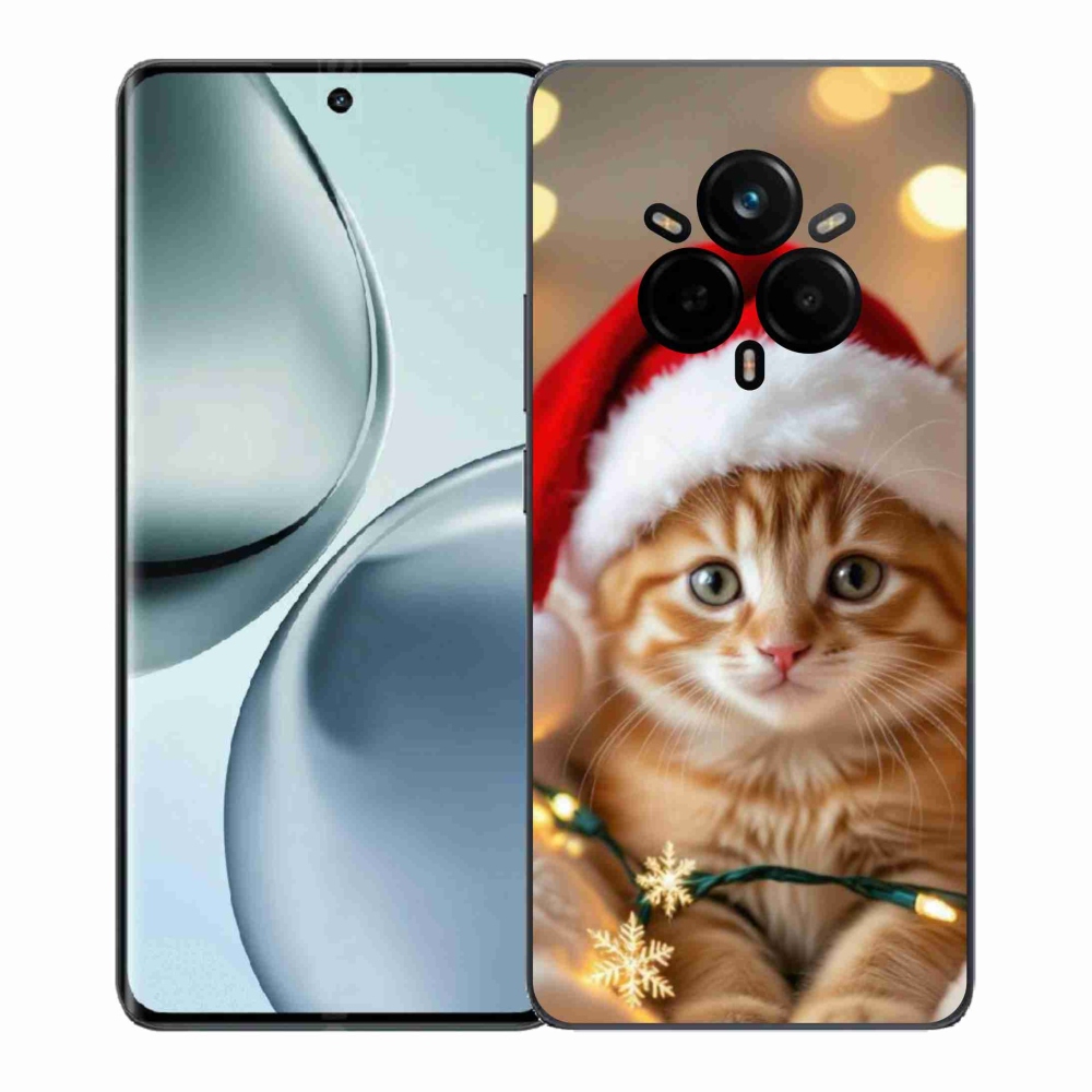 Gélový kryt mmCase na Realme 14 Pro 5G - vianočné mačiatko