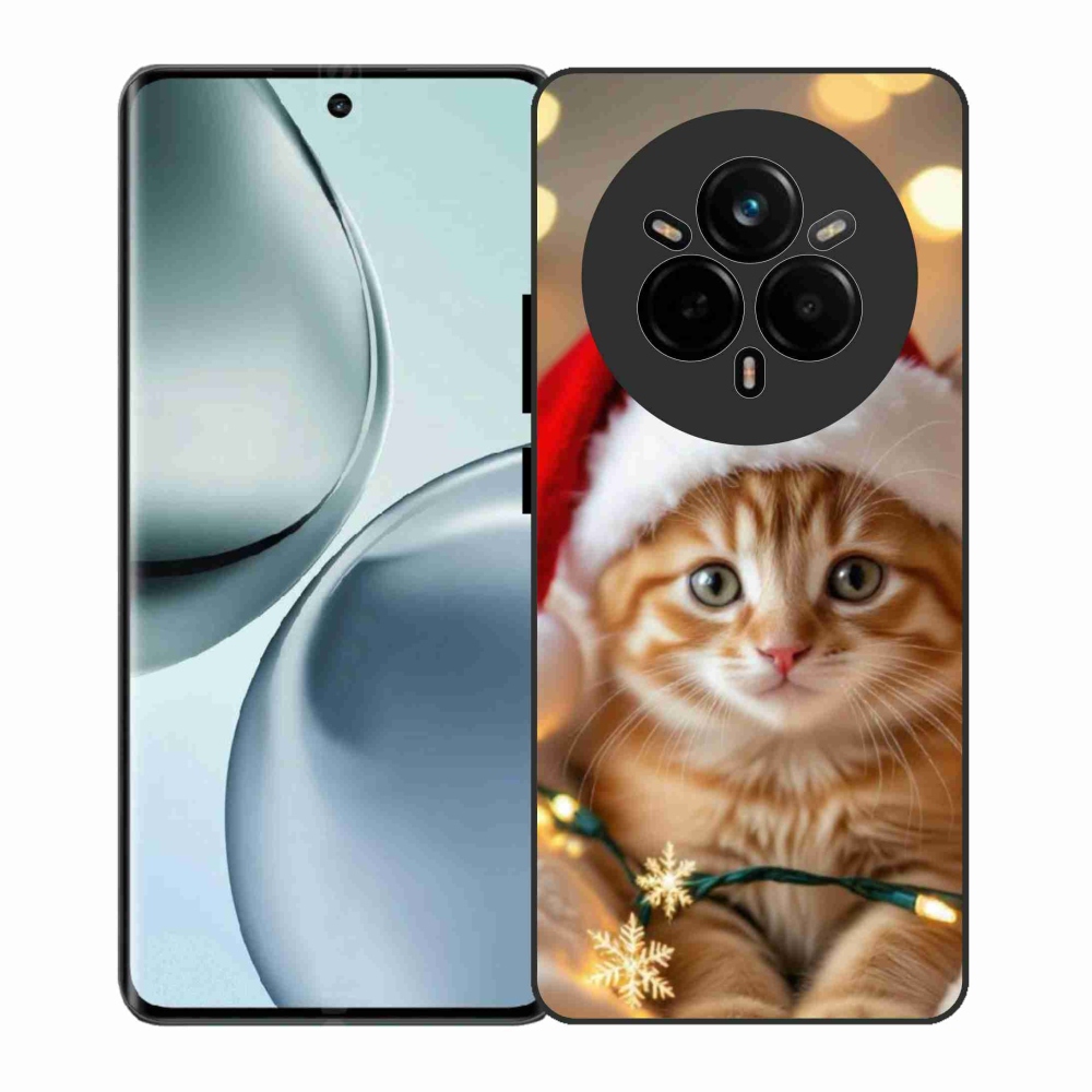 Gélový kryt mmCase na Realme 14 Pro 5G - vianočné mačiatko