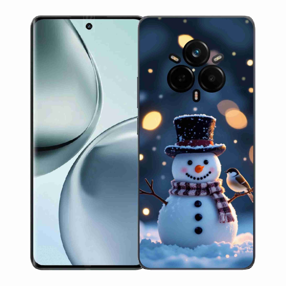 Gélový kryt mmCase na Realme 14 Pro 5G - vianočný snehuliak