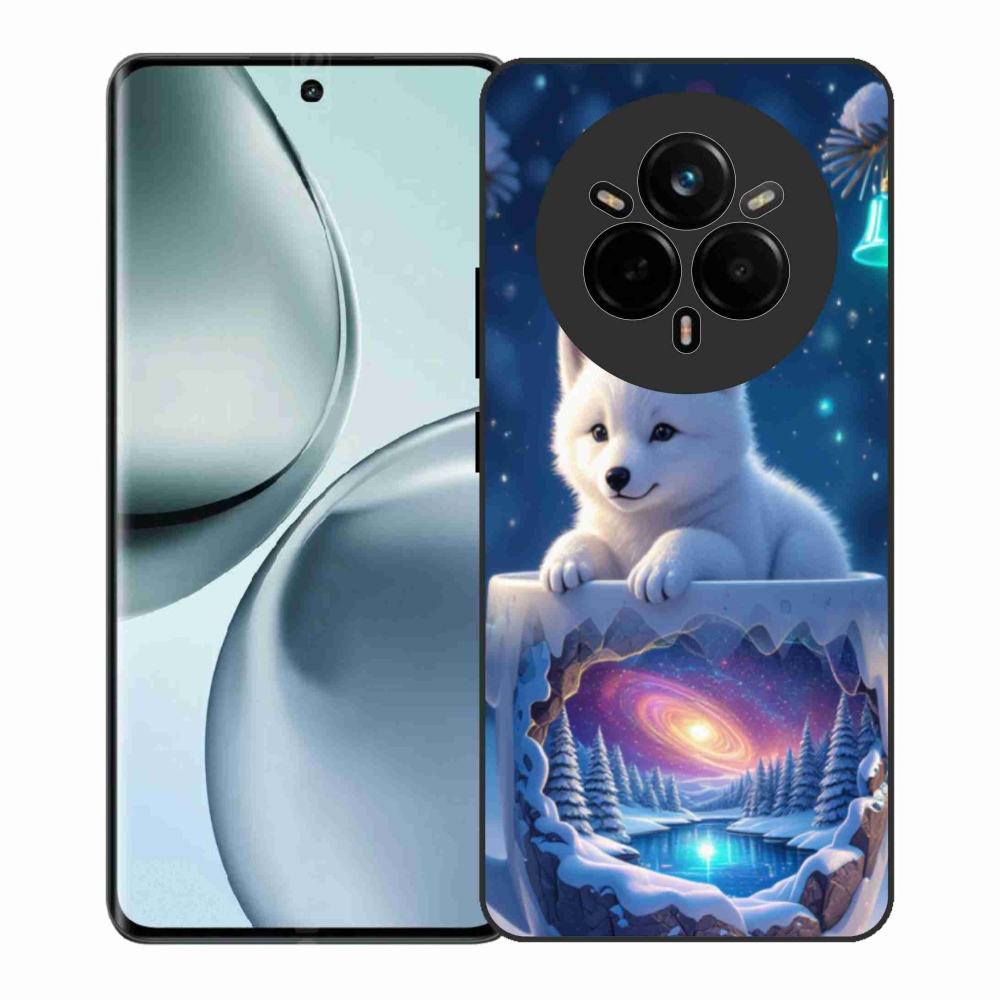 Gélový kryt mmCase na Realme 14 Pro+ 5G - vianočné šteňa