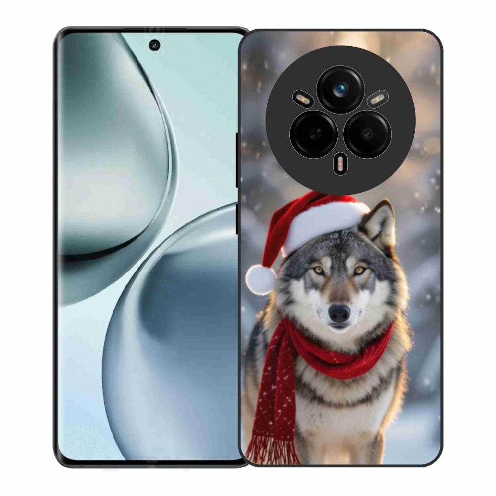Gélový kryt mmCase na Realme 14 Pro+ 5G - vianočný vlk