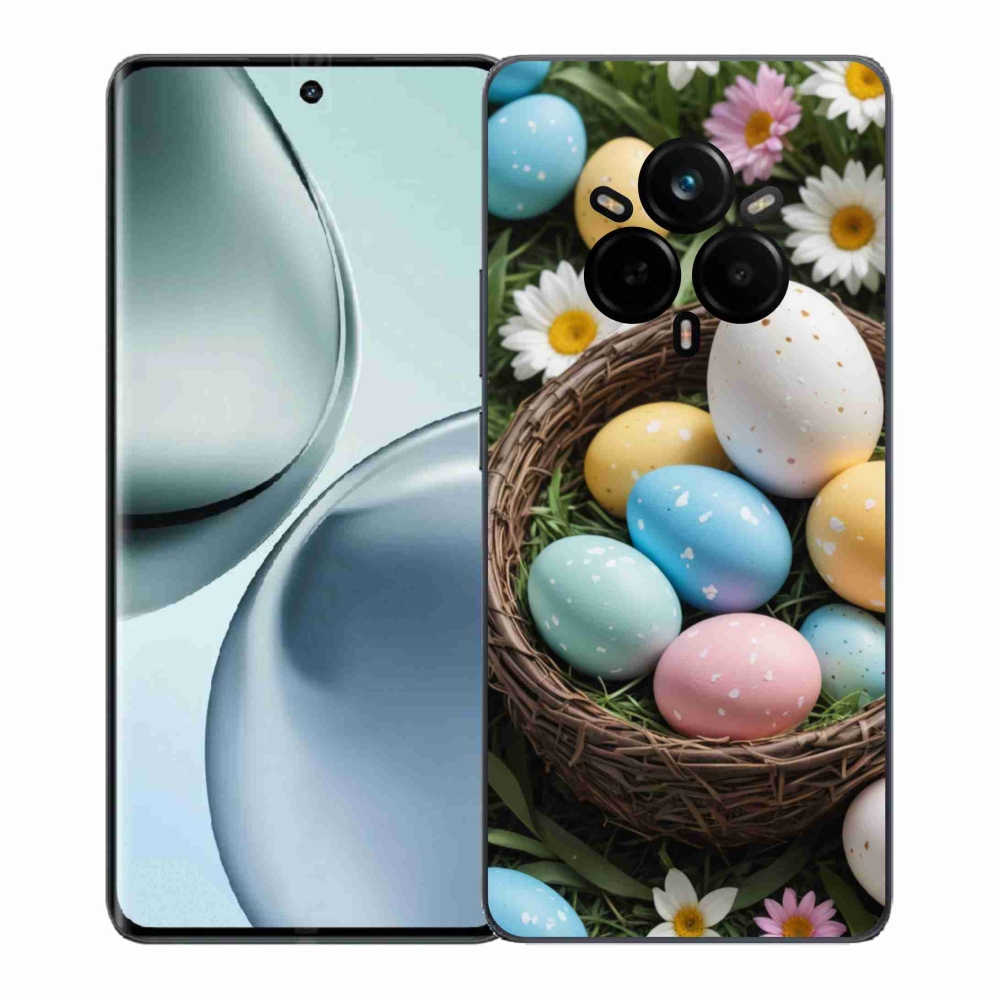 Gélový kryt mmCase na Realme 14 Pro+ 5G - veľkonočné vajíčka 2
