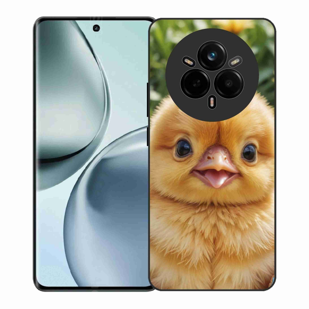 Gélový kryt mmCase na Realme 14 Pro+ 5G - veselé kuriatko