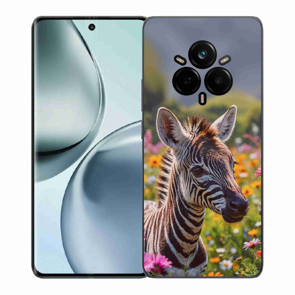 Gélový kryt mmCase na Realme 14 Pro 5G - zebra na lúke