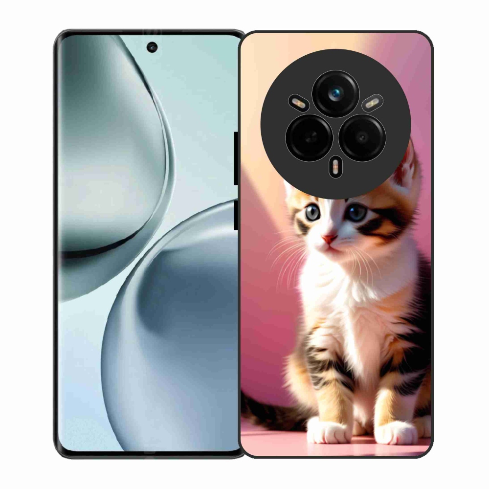 Gélový kryt mmCase na Realme 14 Pro 5G - zvedavé mačiatko 2