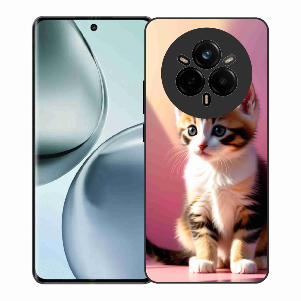 Gélový kryt mmCase na Realme 14 Pro+ 5G - zvedavé mačiatko 2