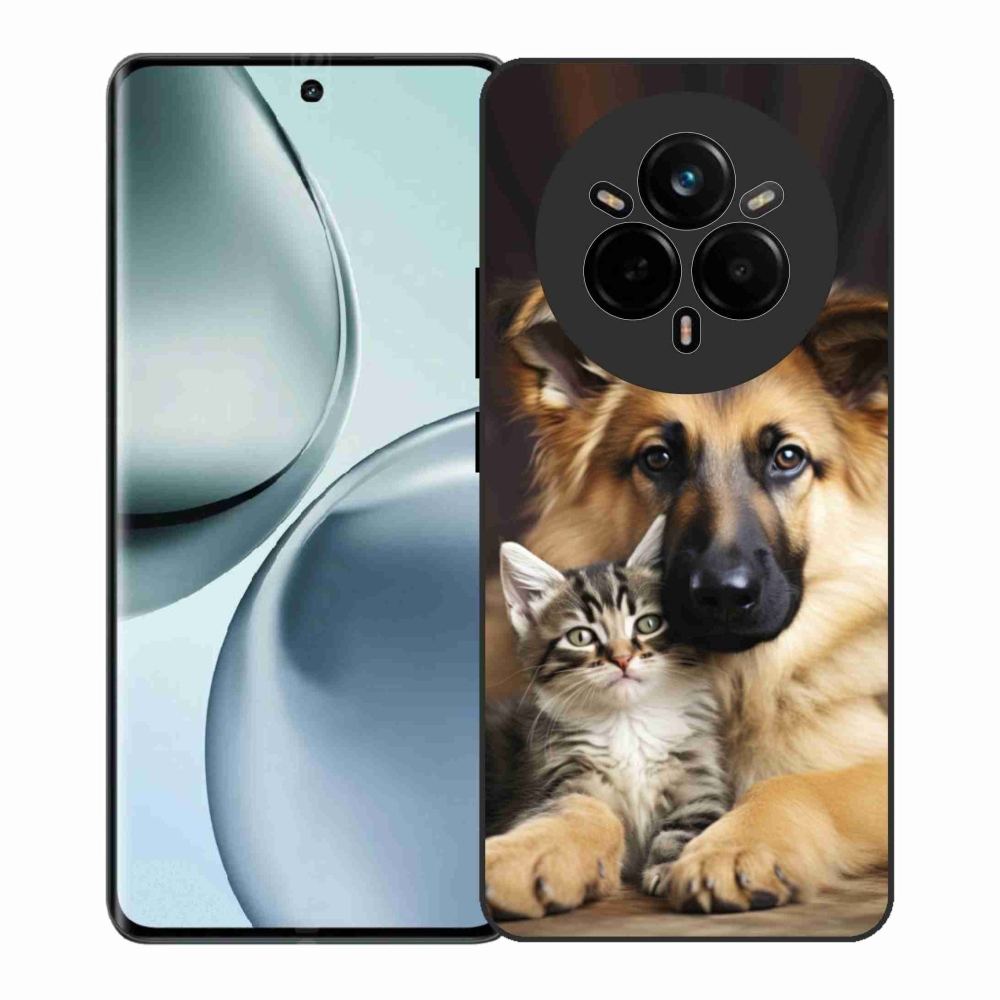 Gélový kryt mmCase na Realme 14 Pro+ 5G - zvieracie priateľstvo