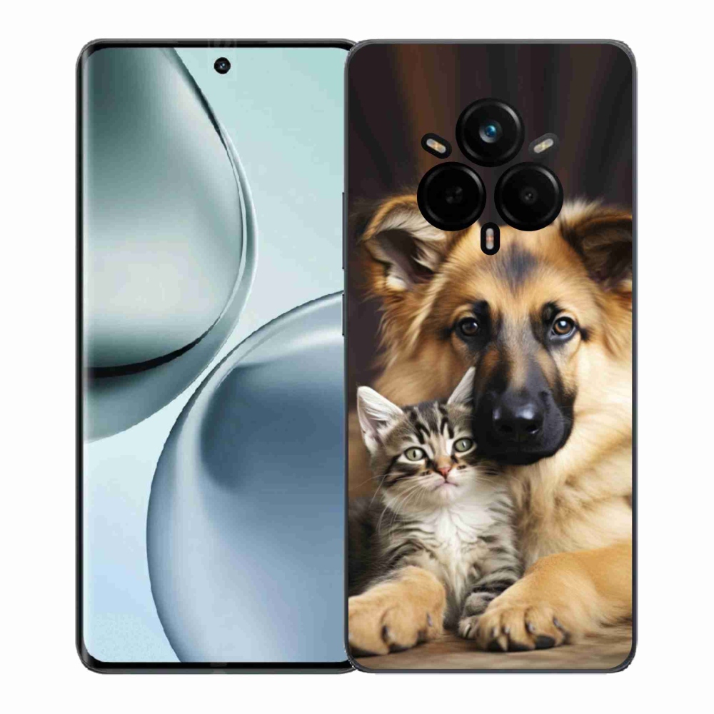 Gélový kryt mmCase na Realme 14 Pro+ 5G - zvieracie priateľstvo