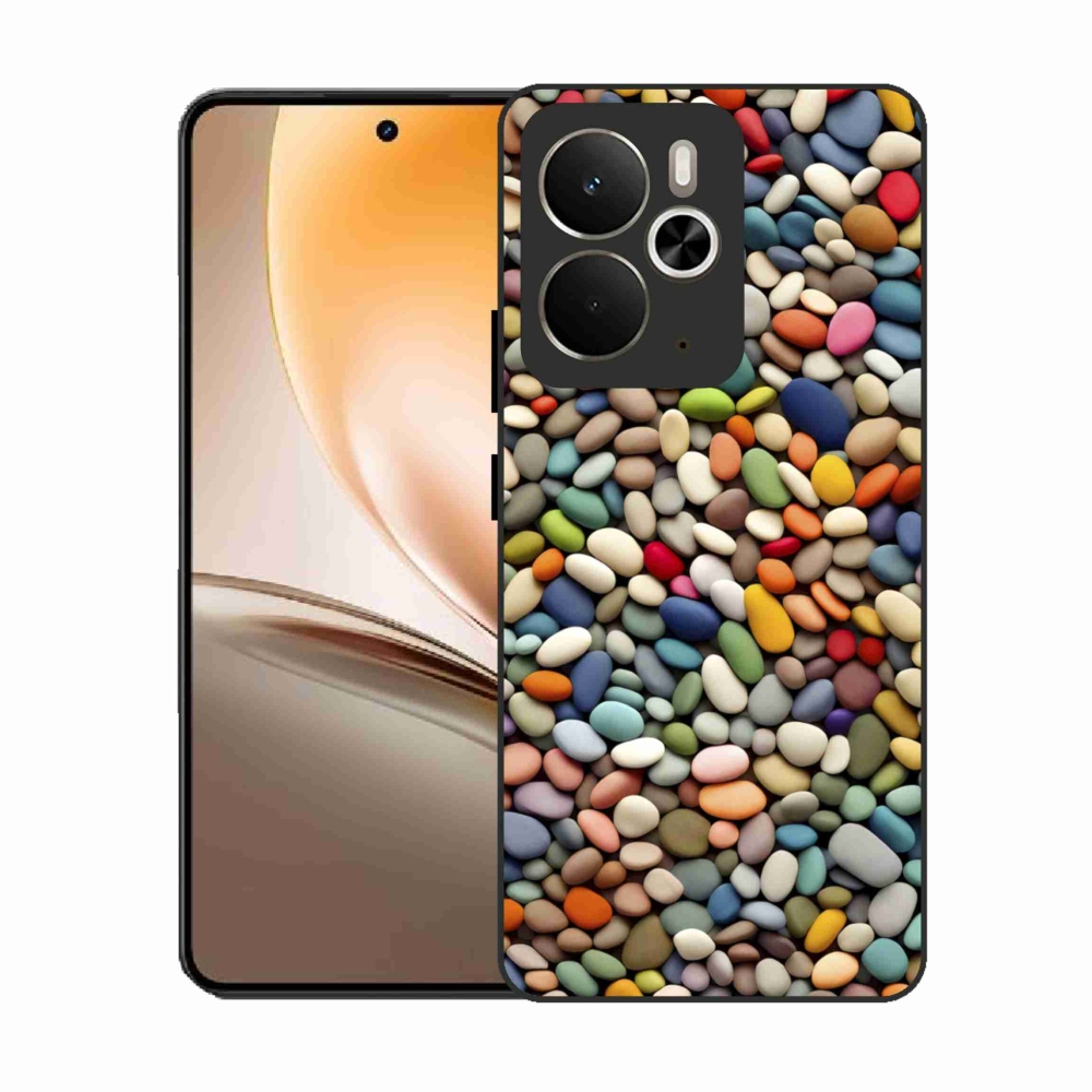 Gélový kryt mmCase na Realme 14T 5G/14 5G - farebné kamienky 2