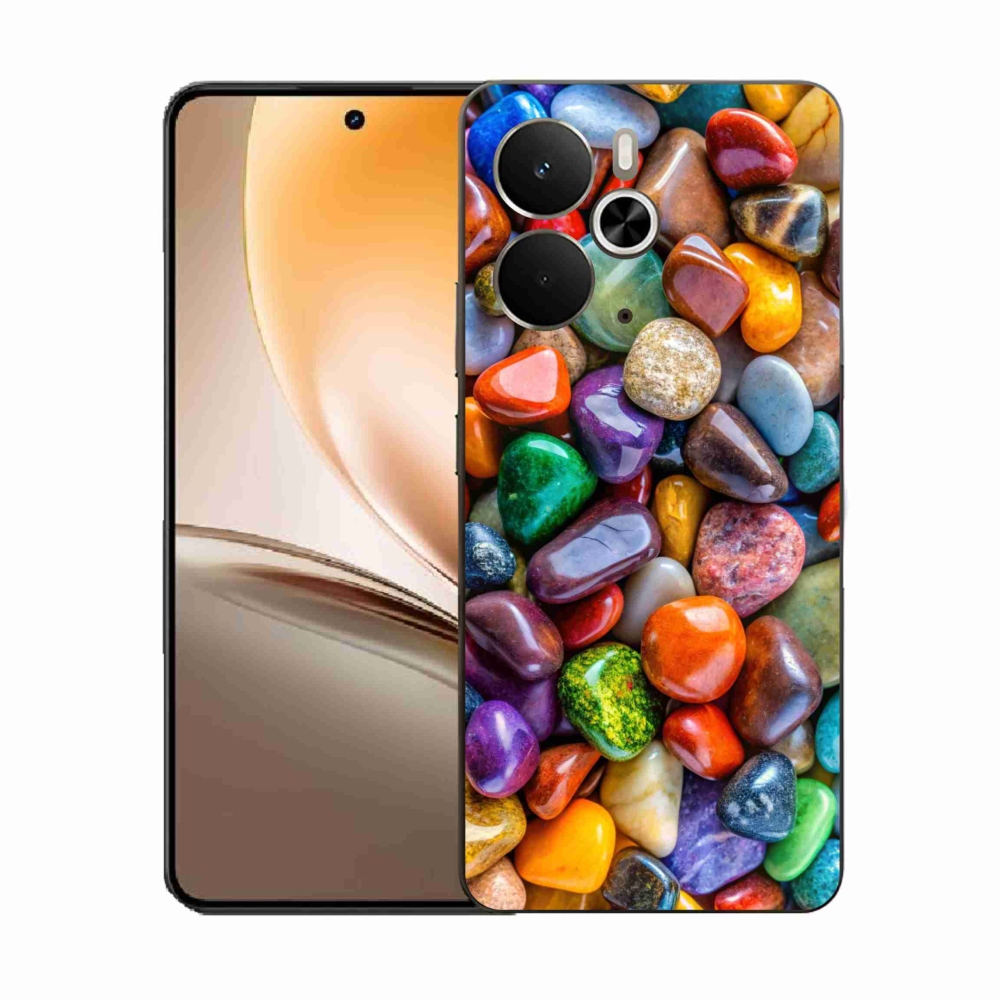 Gélový kryt mmCase na Realme 14T 5G/14 5G - farebné kamienky