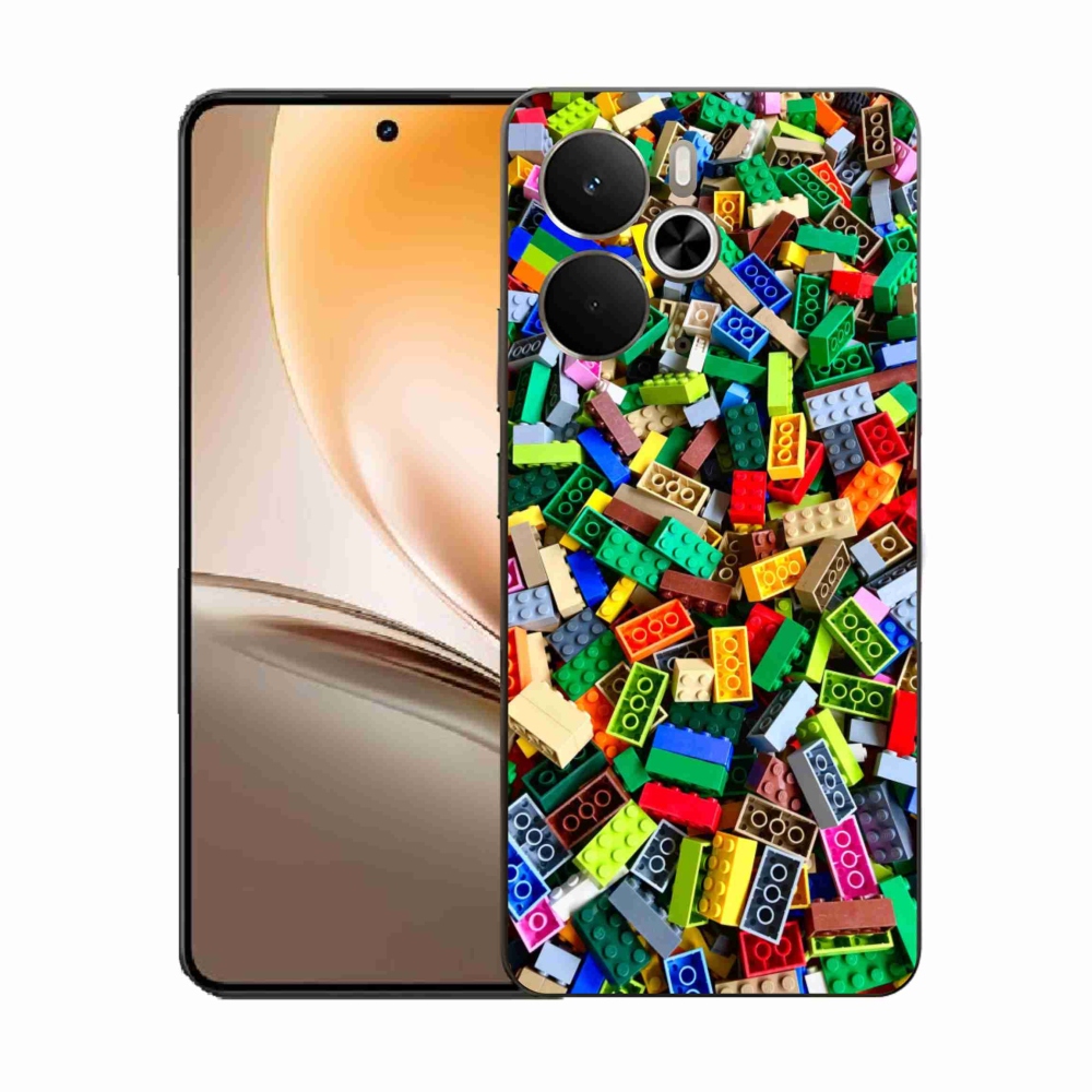 Gélový kryt mmCase na Realme 14T 5G/14 5G - farebné stavebné kocky